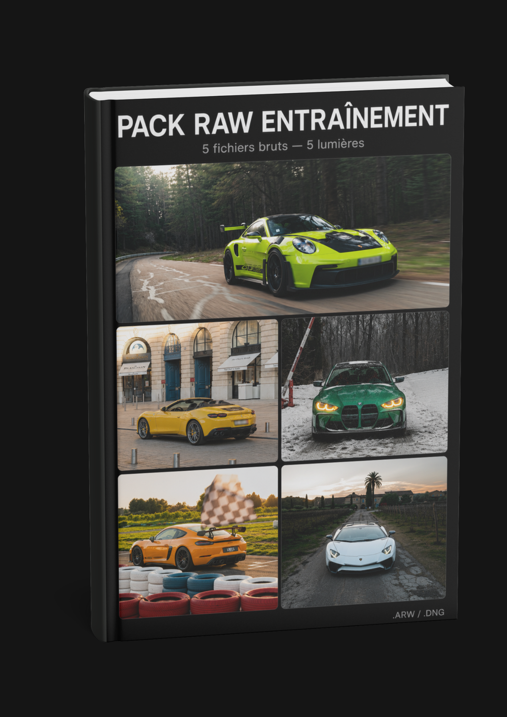 Pack RAW Entraînement — 5 fichiers bruts