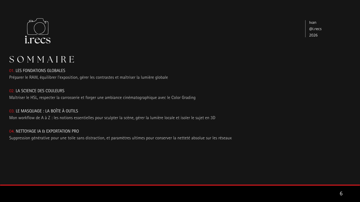 Le Rendu Pro : Guide complet de retouche automobile sur Lightroom