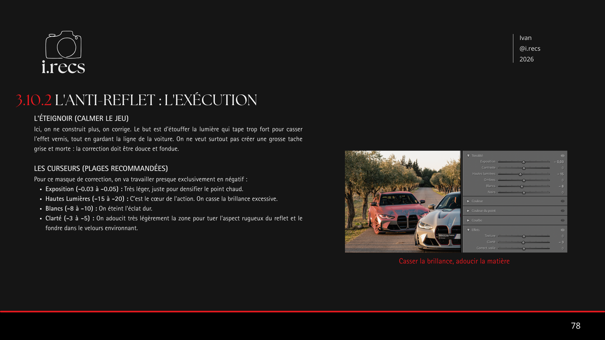 Le Rendu Pro : Guide complet de retouche automobile sur Lightroom